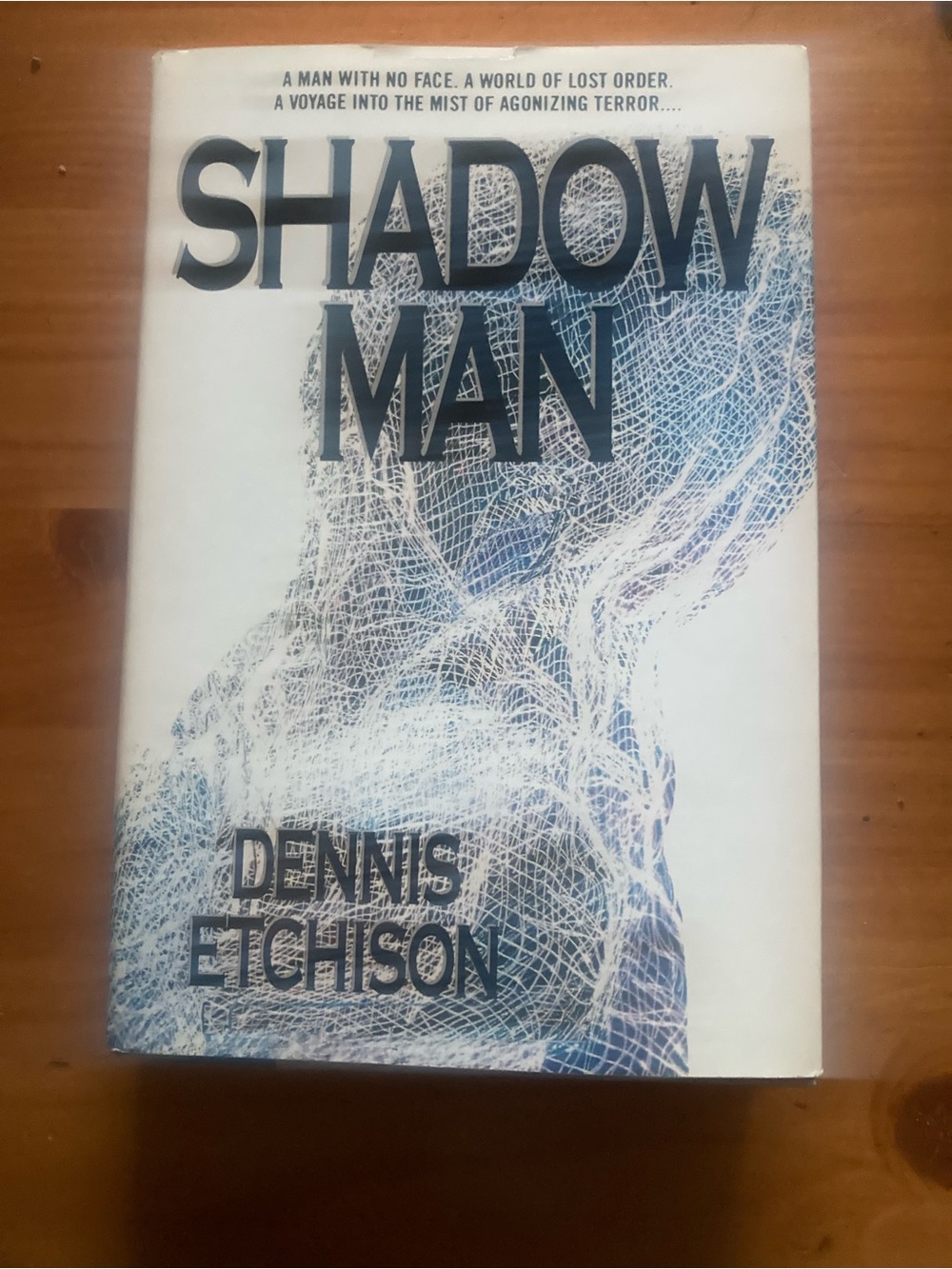Shadow Man by - Dennis Etchison White and Blue Decorative Book
